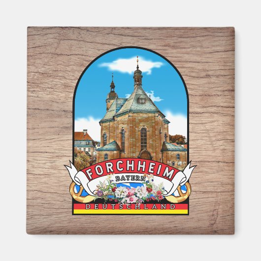 Deutschland Forchheim Vintage souvenir Magnet (Vorne)