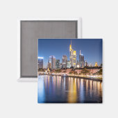 Deutschland, Frankfurt, Skyline, Magnet (Vorderseite/Rückseite)