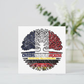 Deutschland Frankreich Treots-Flag Karte (Stehend Vorderseite)