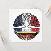 Deutschland Frankreich Treots-Flag Karte (Vorderseite/Rückseite Beispiel)