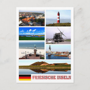 Deutschland - Frisische Inseln - Mosaik - Postkarte