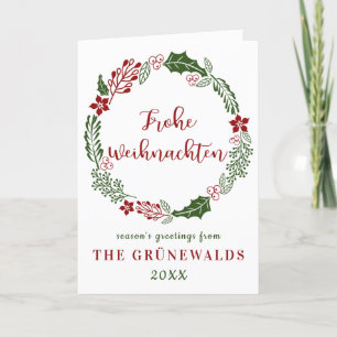 Deutschland frohe Weihnachten, Custom Feiertagskarte