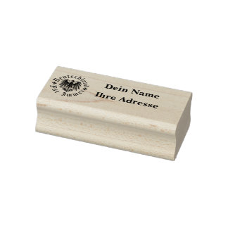 Deutschland für immer/Schwarzer Adler/Adressstempe Gummistempel