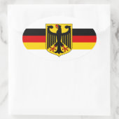 Deutschland fußball #3 ovale Aufkleber (Tasche)