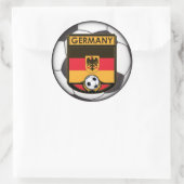 Deutschland Fußball-Aufkleber Runder Aufkleber (Tasche)