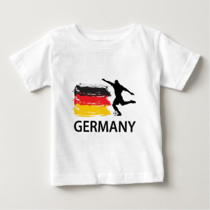 Deutschland-Fußball Baby T-shirt