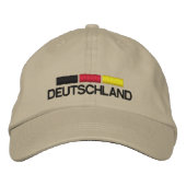 Deutschland Fussball bestickte Cap Kappe (Vorderseite)