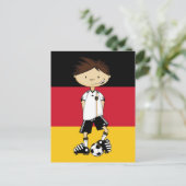 Deutschland Fußball-Boy Postkarte (Stehend Vorderseite)