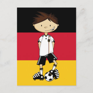 Deutschland Fußball-Boy Postkarte