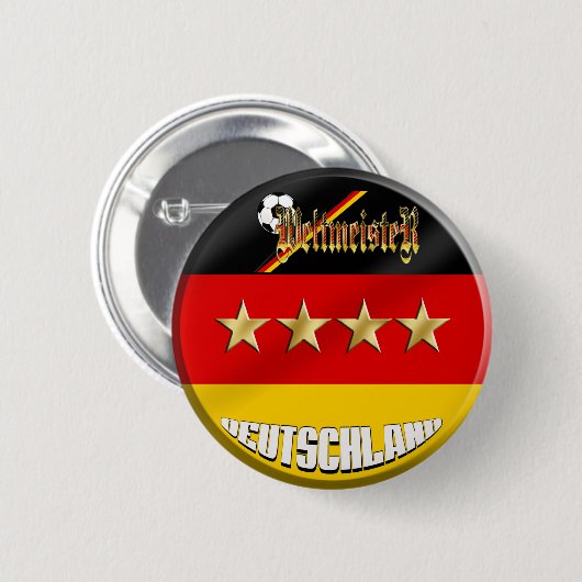 Deutschland-Fußball Button (Vorne & Hinten)