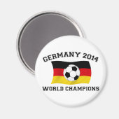 Deutschland Fußball-Champions 2014 Magnet (Vorderseite/Rückseite)