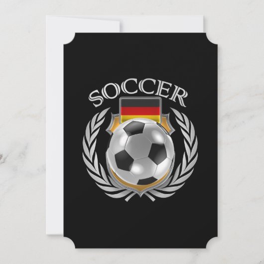 Deutschland Fußball-Fangerät 2016 Einladung (Vorderseite)