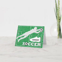 Deutschland Fußball Field Shows Goal Grußkarte Karte