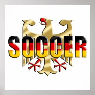 Deutschland Fußball-Flagge Fans Geschenke Poster