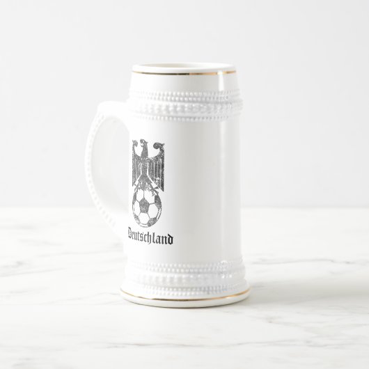 Deutschland-Fußball-Nation Bierglas (Vorderseite Links)