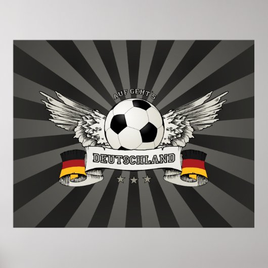 Deutschland Fußball-Nationalteam-Förderposter Poster (Vorne)