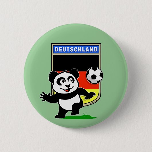 Deutschland Fußball Panda Button (Vorderseite)