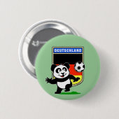 Deutschland Fußball Panda Button (Vorne & Hinten)