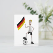 Deutschland Fußball Postkarte (Stehend Vorderseite)