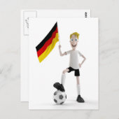 Deutschland Fußball Postkarte (Vorne/Hinten)