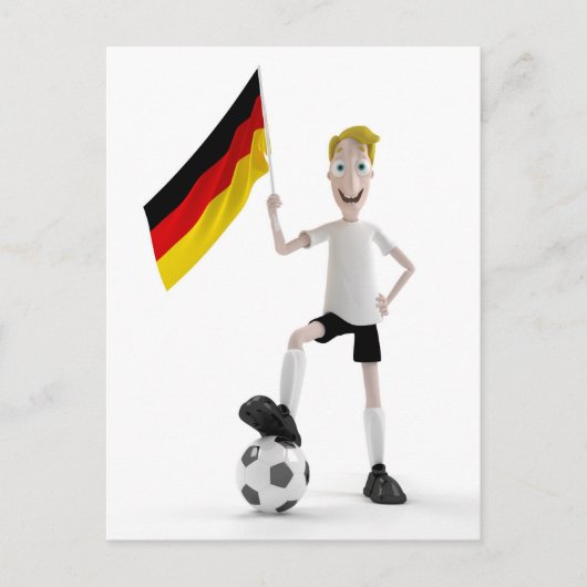 Deutschland Fußball Postkarte (Vorderseite)
