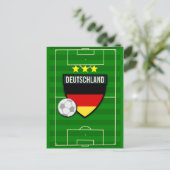 Deutschland Fußball Postkarte (Stehend Vorderseite)