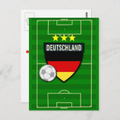 Deutschland Fußball Postkarte (Vorne/Hinten)