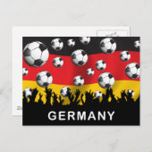 Deutschland Fußball Postkarte (Vorne/Hinten)