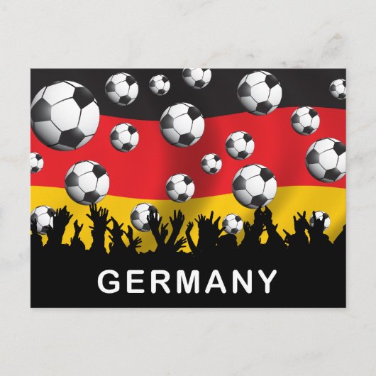 Deutschland Fußball Postkarte (Vorderseite)