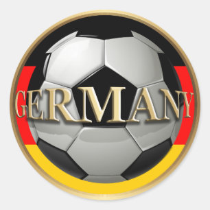 Deutschland Fußball Runder Aufkleber