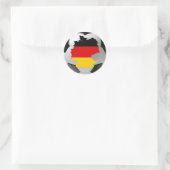Deutschland - Fußball Runder Aufkleber (Tasche)