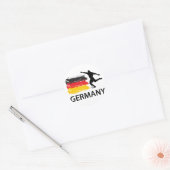 Deutschland Fußball Runder Aufkleber (Umschlag)