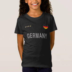 Deutschland Fußball Shirt Herz