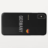 Deutschland Fußball Shirt Herz Case-Mate iPhone Hülle (Rückseite (Horizontal))