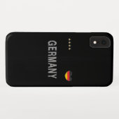 Deutschland Fußball Shirt Herz Case-Mate iPhone Hülle (Rückseite (Horizontal))