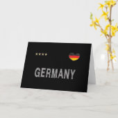 Deutschland Fußball Shirt Herz Karte (Gelbe Blume)