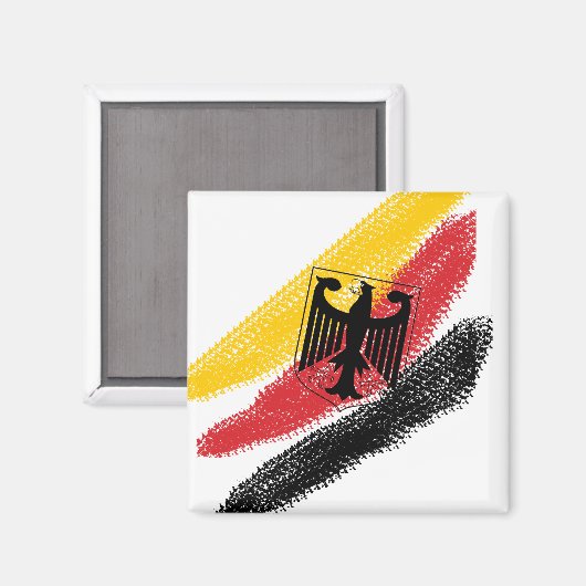 Deutschland Fussball Soccer Eagle Magnet (Vorderseite/Rückseite)