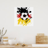 Deutschland Fußball-Splint-Artwork-Fan Poster (Küche)