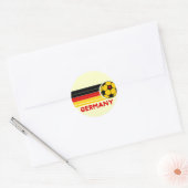Deutschland Fußball-Sticker Runder Aufkleber (Umschlag)