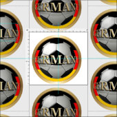 Deutschland Fußball Stoff (Kachel)