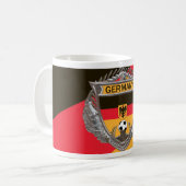 Deutschland-Fußball-Tasse Kaffeetasse (Vorderseite Links)