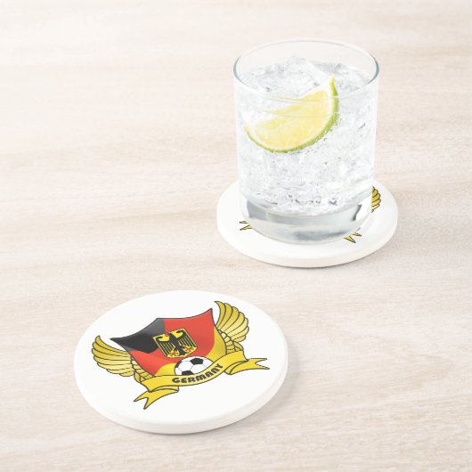 Deutschland Fußball-Untersetzer Sandstein Untersetzer (Seite)