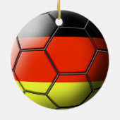 Deutschland-Fußball-Verzierung Keramik Ornament (Hinten)