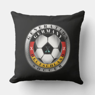 Deutschland Generation X Deutscher Fußball Kissen