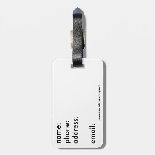 Deutschland-Gepäckanhänger - Landschaft Gepäckanhänger (Rückseite vertikal)