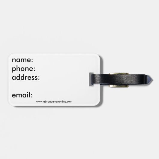 Deutschland-Gepäckanhänger - Landschaft Gepäckanhänger (Rückseite horizontal)