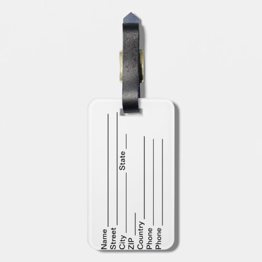 Deutschland Gepäckmarke Gepäckanhänger (Rückseite vertikal)