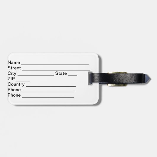 Deutschland Gepäckmarke Gepäckanhänger (Rückseite horizontal)