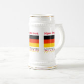 Deutschland German Flag Red Personalization Bierglas (VorderseiteRechts)