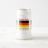 Deutschland German Flag Red Personalization Bierglas (Mittel)